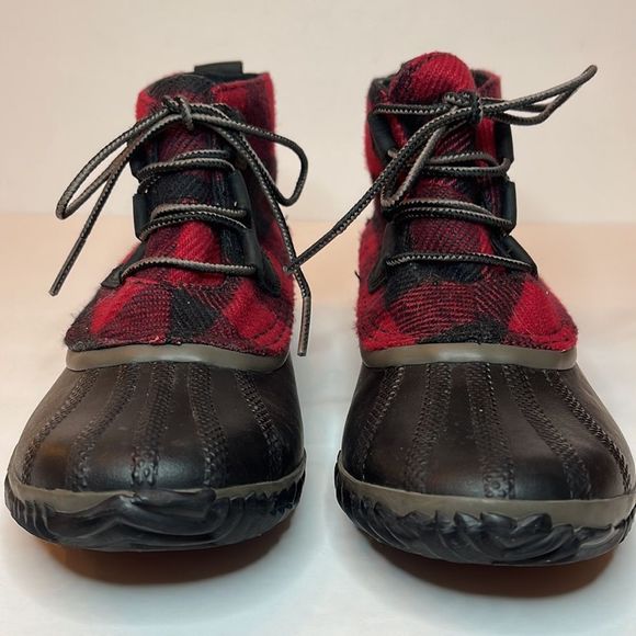 SOREL Out 'N About Buffalo Check Short Boot - Picture 3 of 11